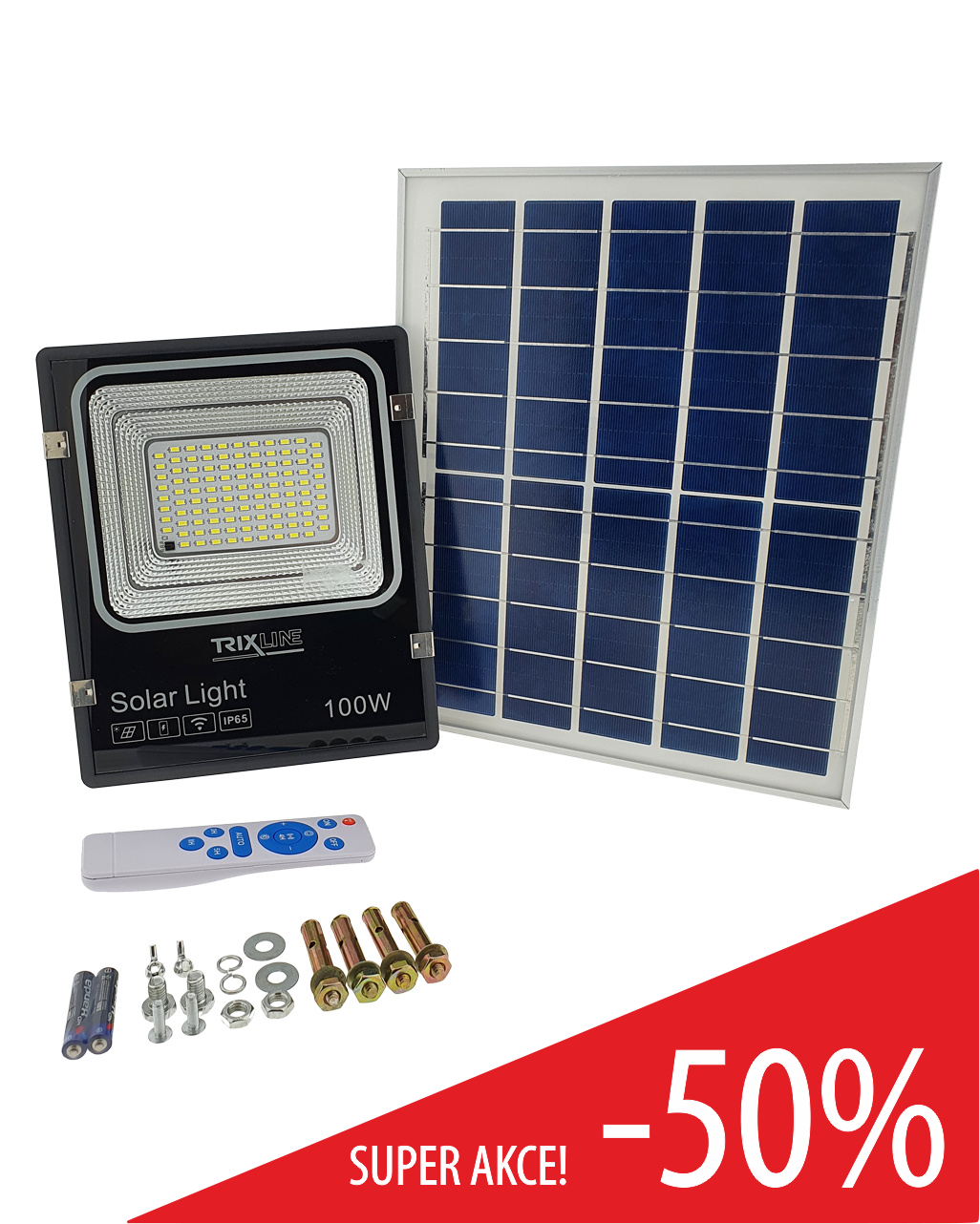 Solární světlo TR 367 100W TRIXLINE