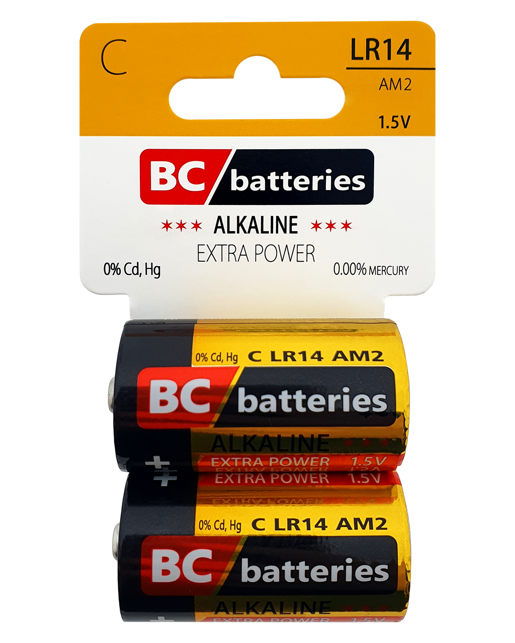 BC LR14/C AM2 Alkalická baterie - Extra power 2ks BLISTR 1,5V