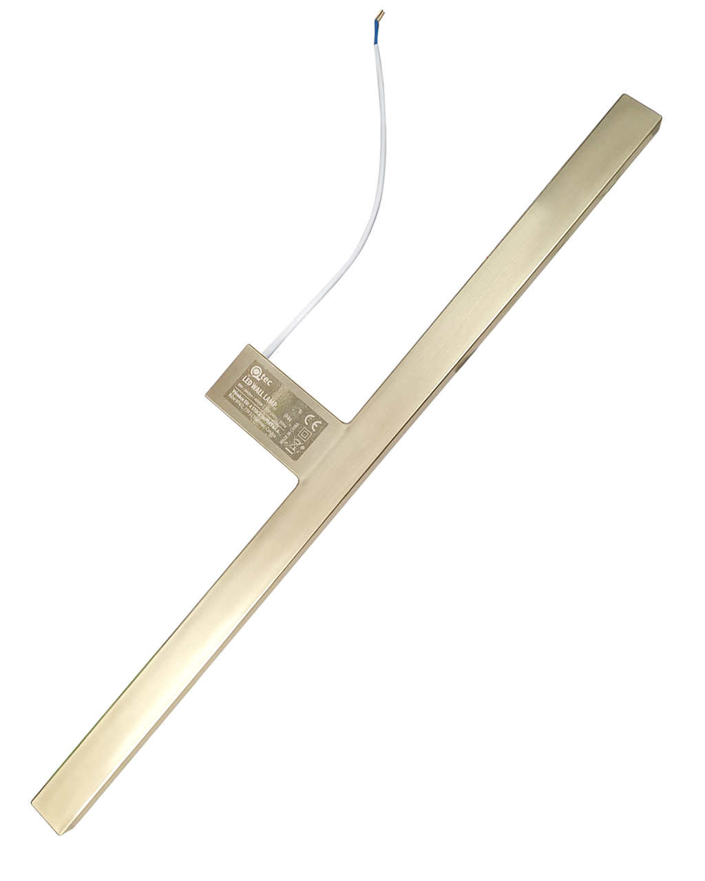 Q-305G LED 8W/640lm/4000K zrcadlové světlo 50cm - lesklé zlaté QTEC