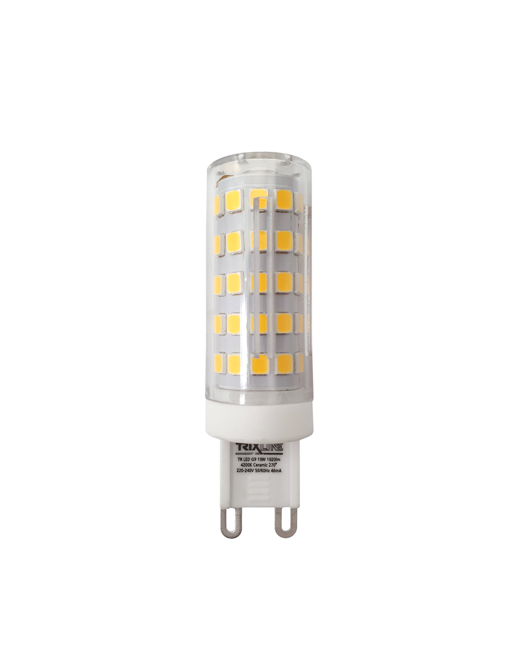 LED žárovka 10W 1020lm G9 4200K neutrální bílá Trixline