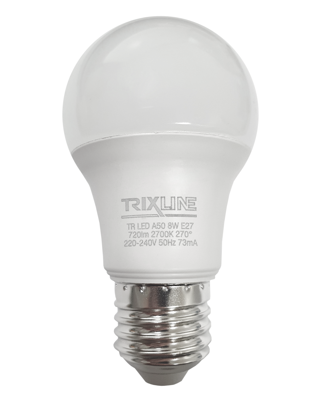 LED žárovka 8W 720lm E27 A50 teplá bílá Trixline