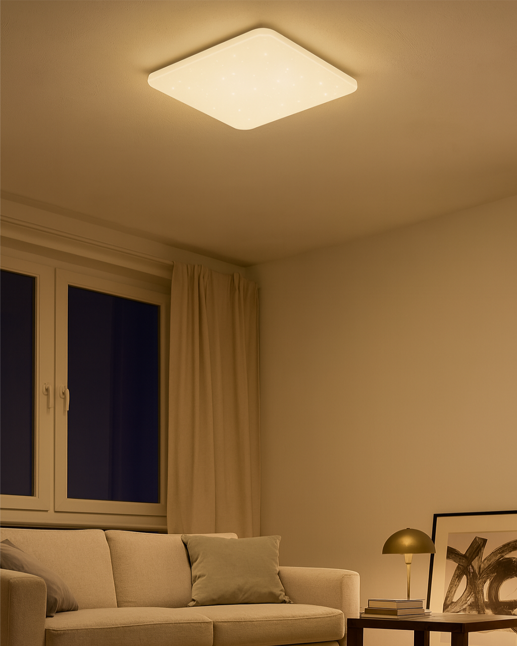 LED stropní svítidlo TR-604S - FLORA 36W 3420lm 43x43cm CCT + ovladač Trixline