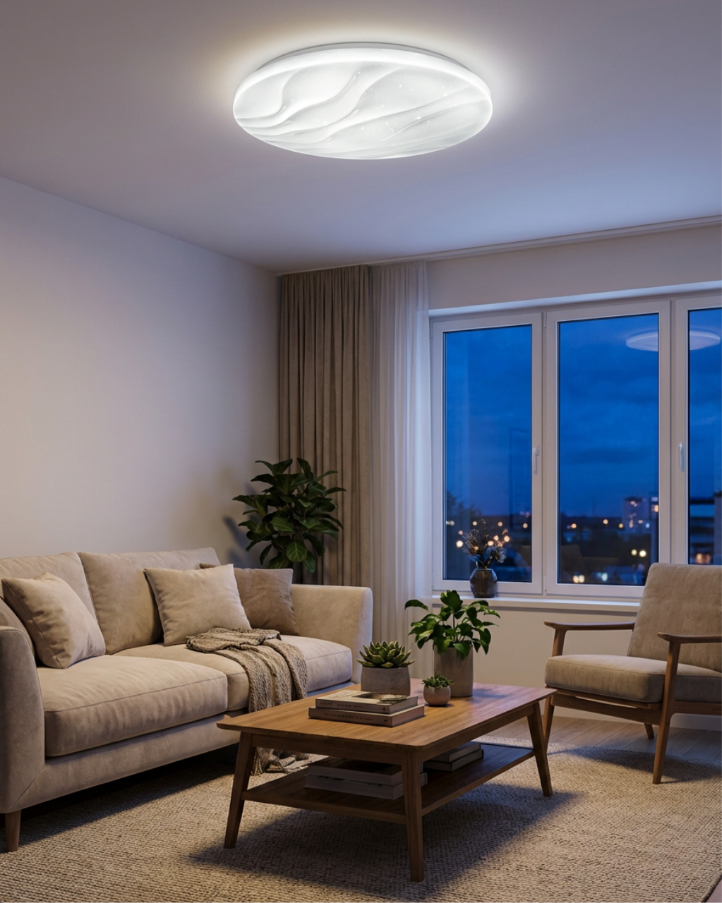 LED stropní svítidlo TR-606C - LIKA 36W 3420lm ø48cm CCT + ovladač Trixline