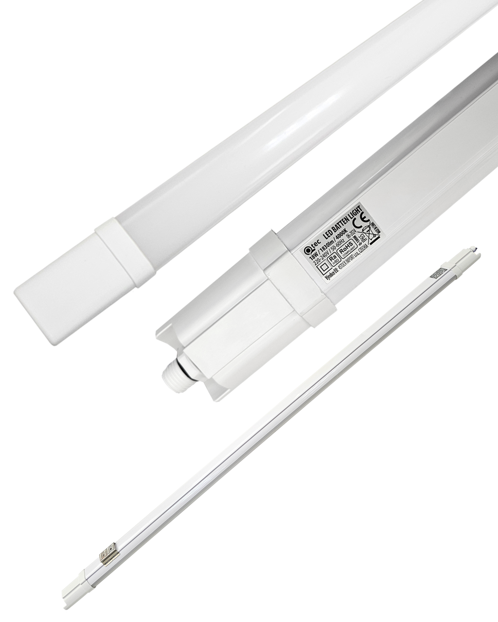 Q-180M LED Batten Light 18W 1830lm 4000K Qtec