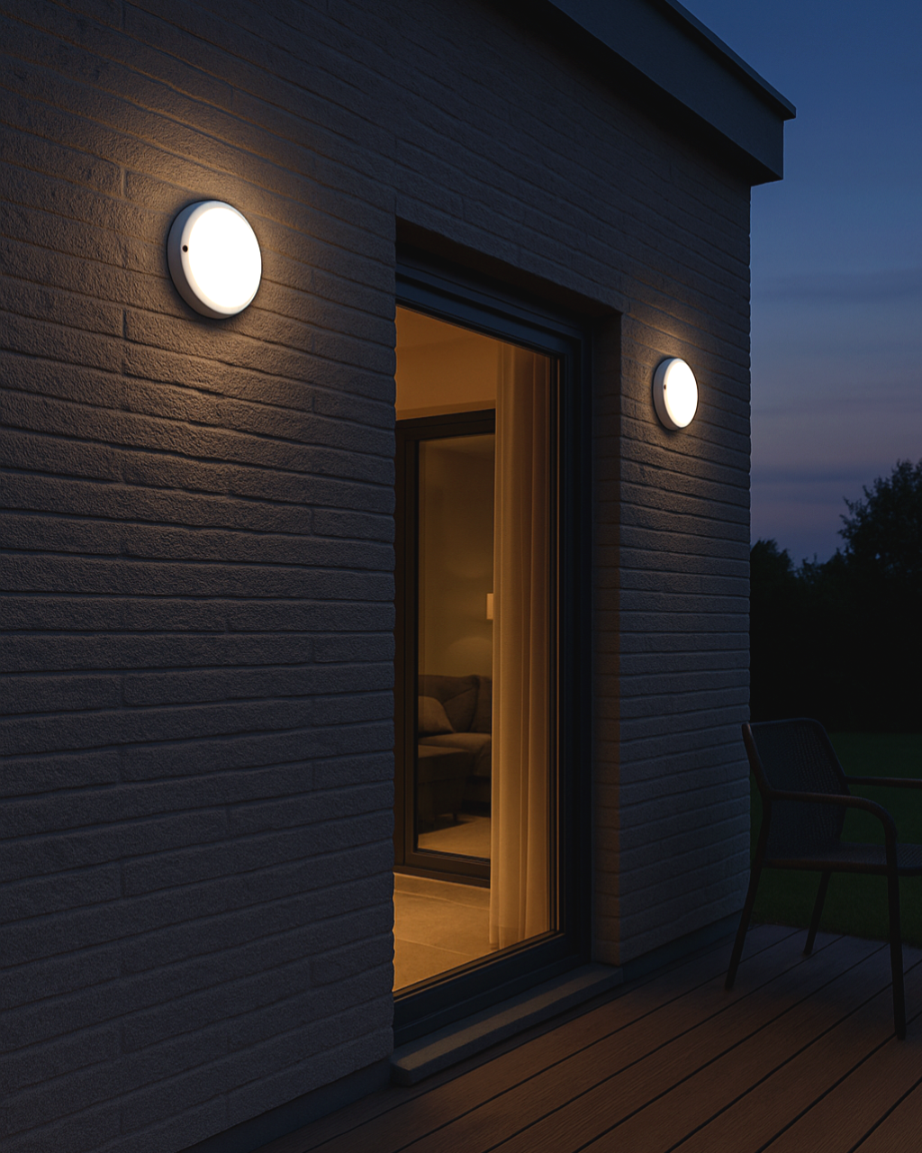 LED stropní svítidlo Q-40A 8W 720lm 4200K IP64 - bílé QTEC