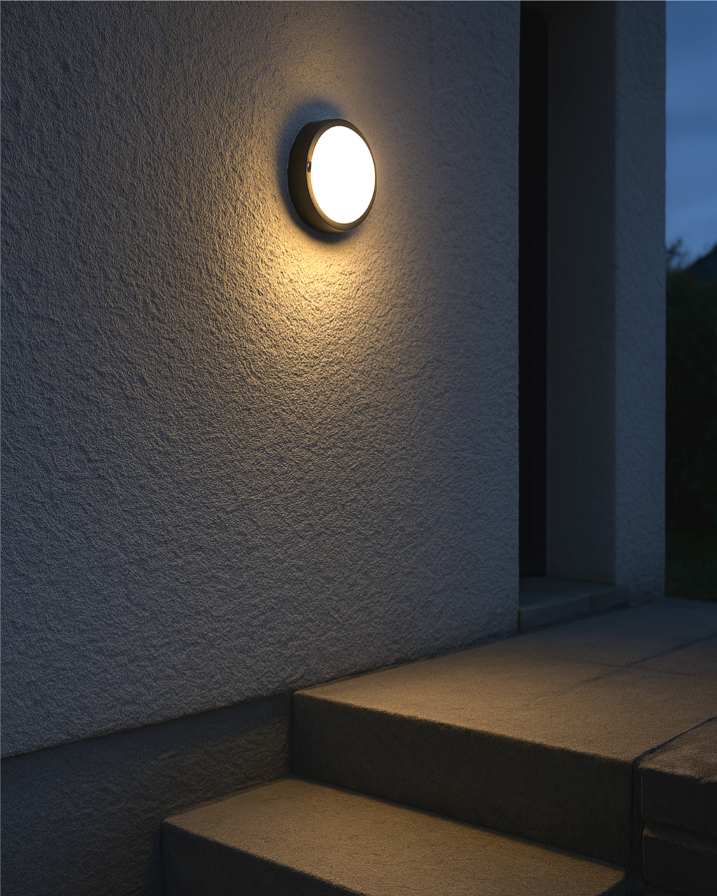 LED stropní svítidlo Q-41A 8W 720lm 4200K IP64 - černé QTEC