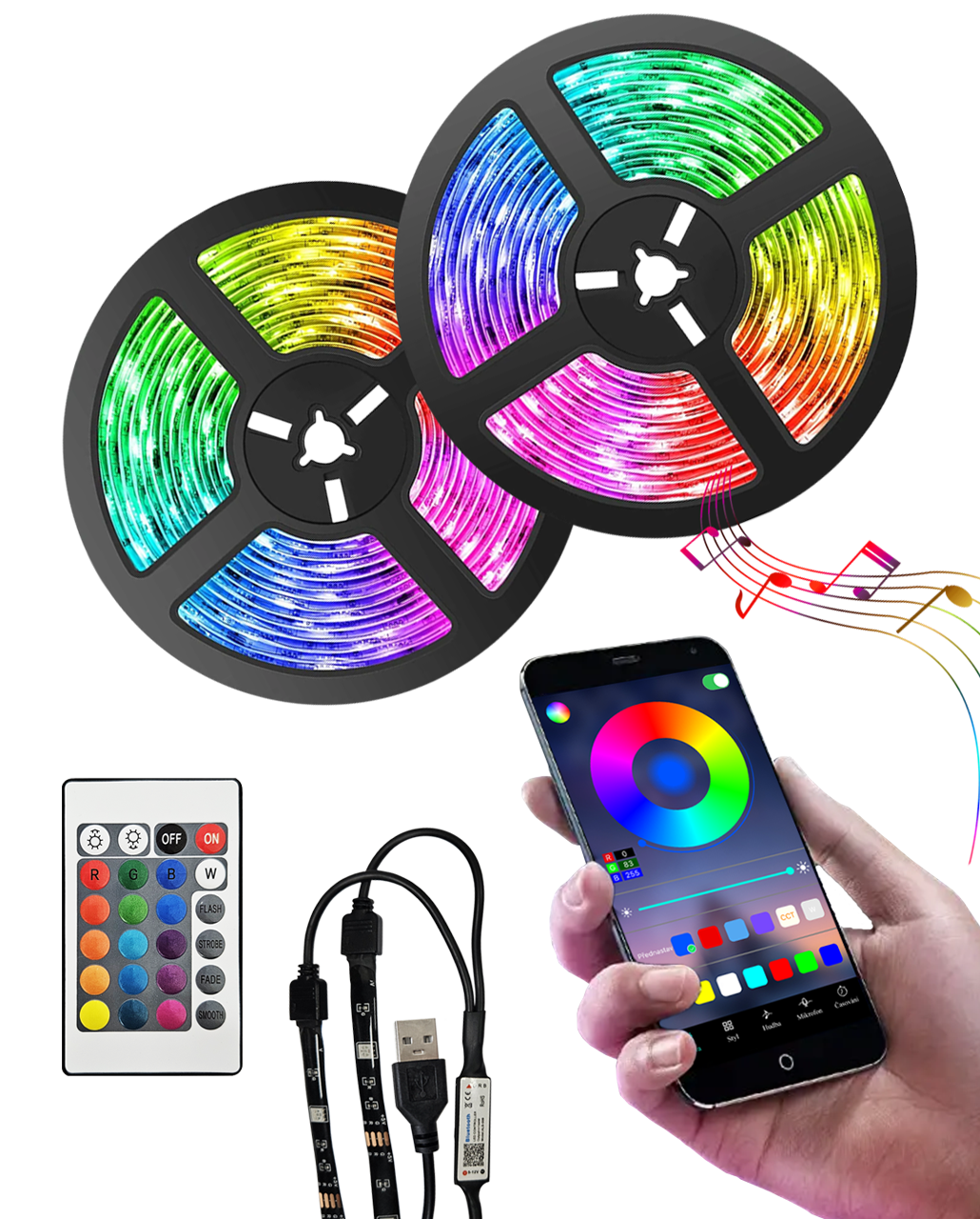 TR-48WSB Smart RGB LED pásky 2ks x 2m Trixline