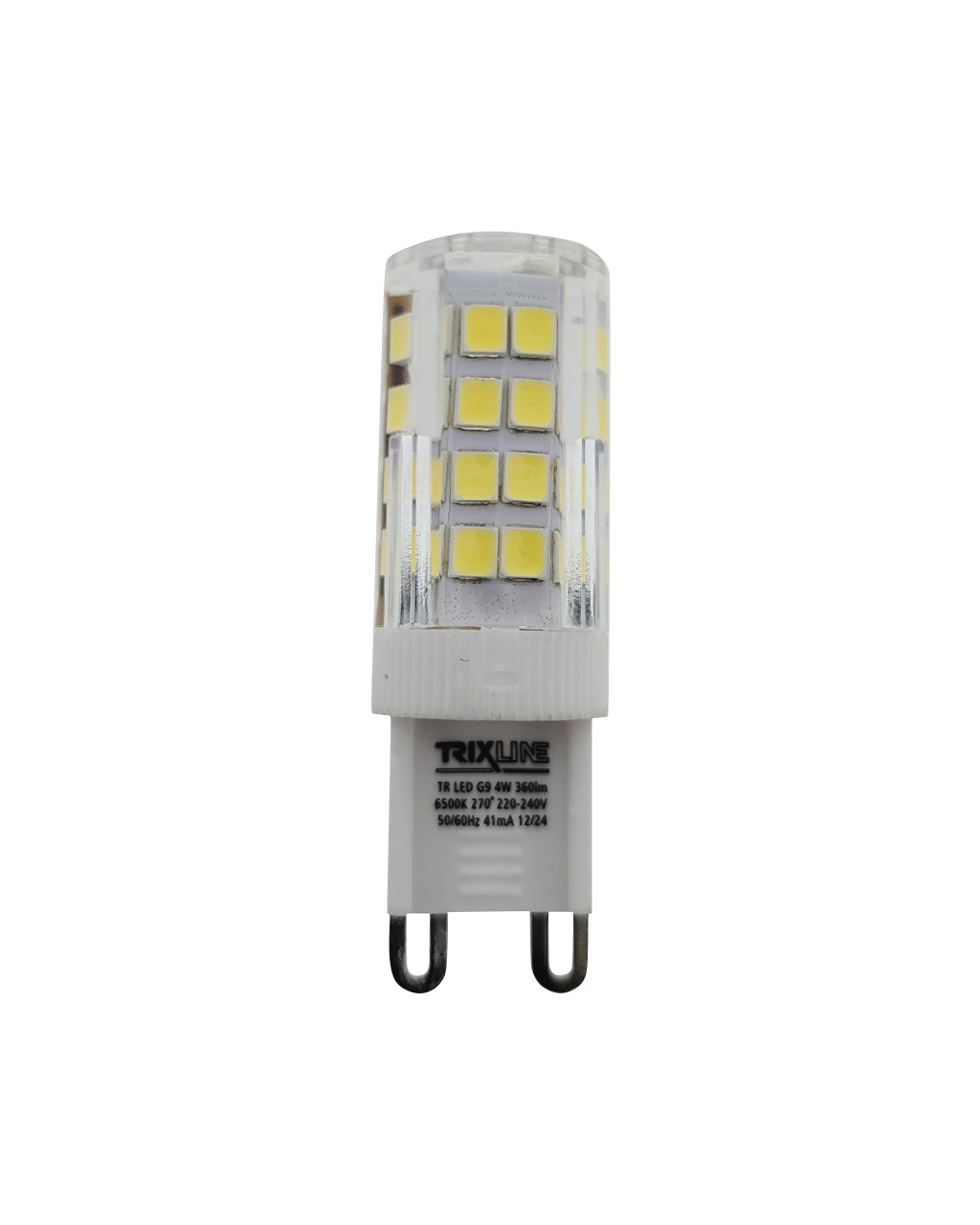 LED žárovka 4W 360lm G9 6500K studená bílá Trixline