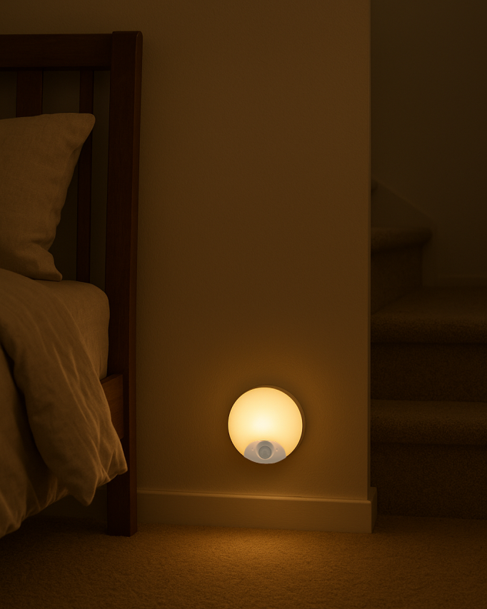 TR-12SW USB nabíjecí noční LED světlo se senzorem pohybu