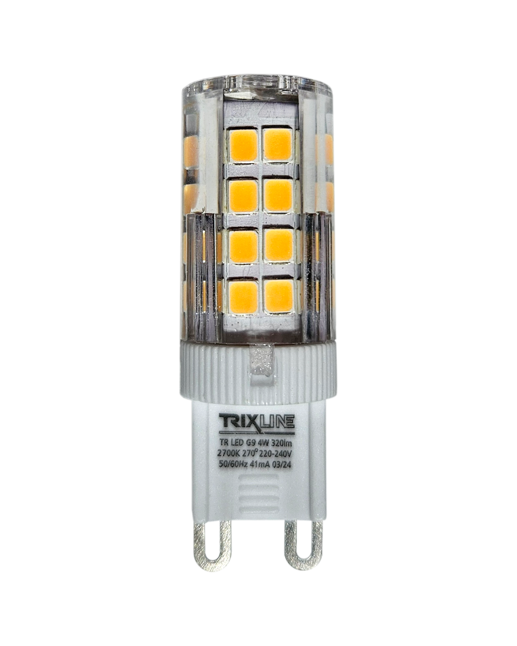 LED žárovka 4W 320lm G9 2700K teplá bílá Trixline