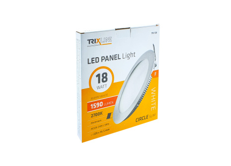 LED panel TRIXLINE TR 130 18W, kruhový vestavný 2700K