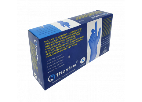 Jednorázové rukavice Titanfine TF-100N - nitril velikost S