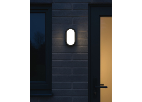 LED stropní svítidlo Q-51A 8W 720lm 4200K IP64 - černé QTEC