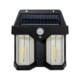 TR- 64 LED Solární nástěnná lampa se senzorem pohybu - černá Trixline