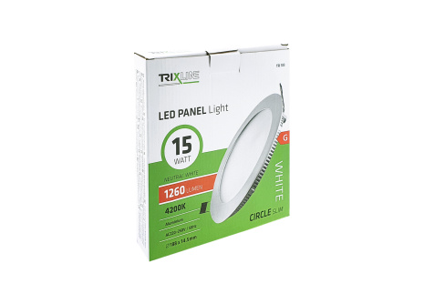 LED panel TRIXLINE TR 103 15W, kruhový vestavný 4200K