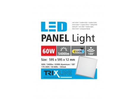 LED panel TRIXLINE 60W, čtverec vestavný 6500K