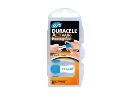 Duracell DA675 PR44 baterie do naslouchadel 6ks