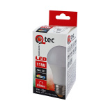 LED žárovka Qtec 11W A60 E27 teplá bílá