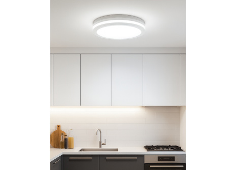 LED stropní CCT svítidlo s pohybovým senzorem TR-201MS - 20W 2050lm ø23x5,5cm Trixline