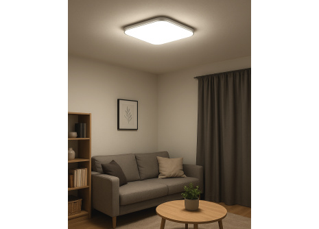 Q-257CP Led stropní svítidlo MESTA 36W 3060lm 4000K čtvercové stříbrné QTEC Q-257CP Led stropní svítidlo MESTA 36W 3060lm 4000K čtvercové stříbrné QTEC