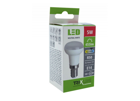 LED žárovka Trixline 5W E14 R50 studená bílá