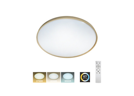 LED stropní svítidlo TR-616C - DRINA 36W 3420lm ø50cm CCT + ovladač Trixline