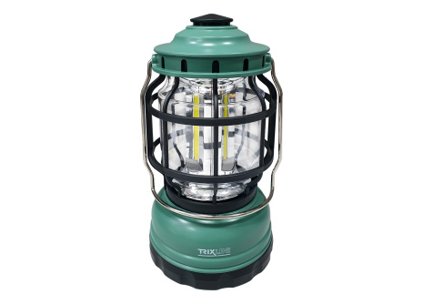 LED COB 3x3W outdoorová svítilna na baterie TR-218R TRIXLINE zelená