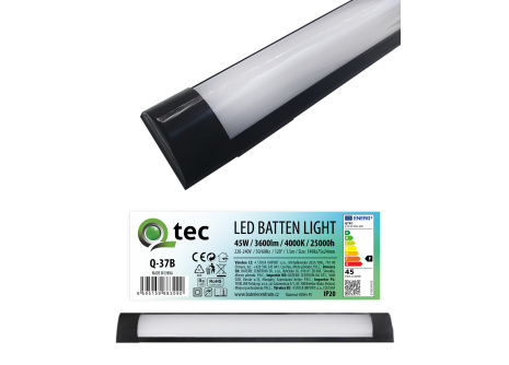 Q-37B 45W LED BATTEN LIGHT podlinkové světlo - černé QTEC 150cm