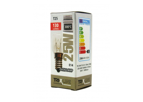 Speciální žárovka Trixline T25, 25W E14 300°C