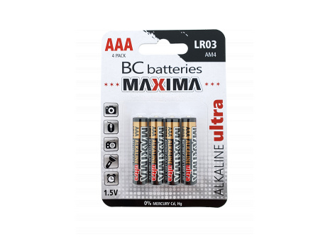 BC batteries MAXIMA alkalická mikrotužková baterie 1,5V LR03