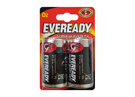 Baterie EVEREADY D-R20 1,5V zinkochloridová 2ks Energizer