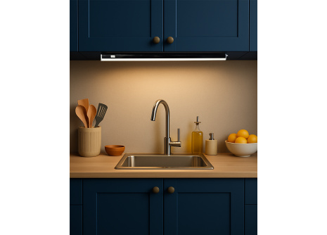 Q-63AB 9W / 810lm / 4200K T5 podlinkové světlo s vypínačem a konektorem - černé QTEC 60cm