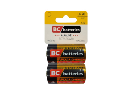 BC LR20 AM1 Alkalická baterie - Extra power 2ks BLISTR 1,5V BC LR20 AM1 Alkalická baterie - Extra power 2ks BLISTR 1,5V