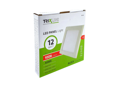LED panel TRIXLINE TR 120 12W, čtvercový přisazený 4200K