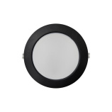 Q-53M LED panel 18W 1980lm 4000K černý - kruhový vestavný Qtec