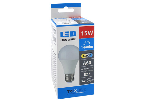 LED žárovka Trixline 15W E27 A60 6500K