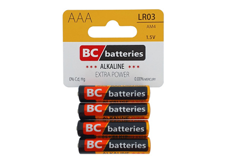 BC LR03 Extra Power Alkalická AAA / 4ks BLISTR