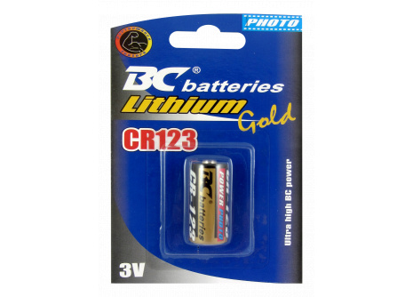 BC batteries Lithium Gold 3V CR123 