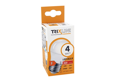 LED žárovka Trixline 4W 360lm E27 G45 teplá bílá