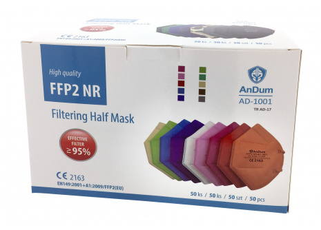 Respirátor FFP2 AD-1001 barevné