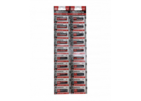 BC batteries Extra Power zinkochloridová AAA mikrotužková baterie 1,5V R03 BLISTR