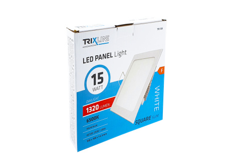 LED panel TRIXLINE TR 138 15W, čtverec vestavný 6500K