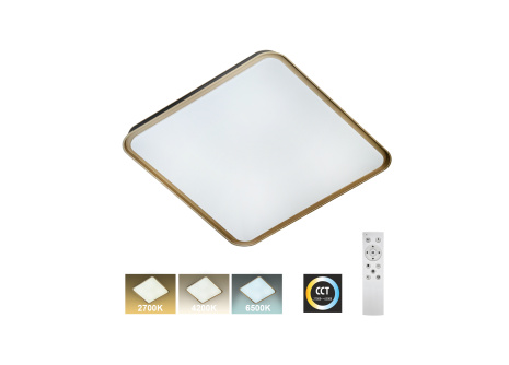 LED stropní svítidlo TR-618S - UNA 60W 5700lm 50x50cm CCT + ovladač Trixline