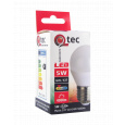 LED žárovka Q tec 5W E27 teplá bílá
