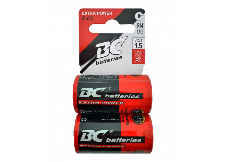 BC batteries Extra Power zinkochloridová baterie 1,5V R14