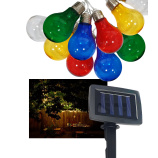 TR-590 Dekorativní 10ks LED venkovní solární řetěz 2m multicolor IP44 Trixline