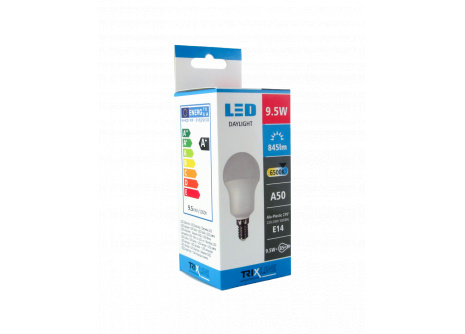 LED žárovka Trixline 9,5W E14 A50 denní světlo