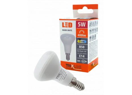 LED žárovka Trixline 5W E14 R50 teplá bílá