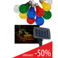 TR-590 Dekorativní 10ks LED venkovní solární řetěz 2m multicolor IP44 Trixline