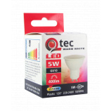 LED žárovka Qtec 5W GU10 teplá bílá